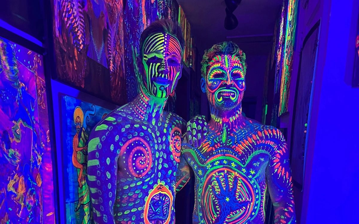 Black light body sale paints